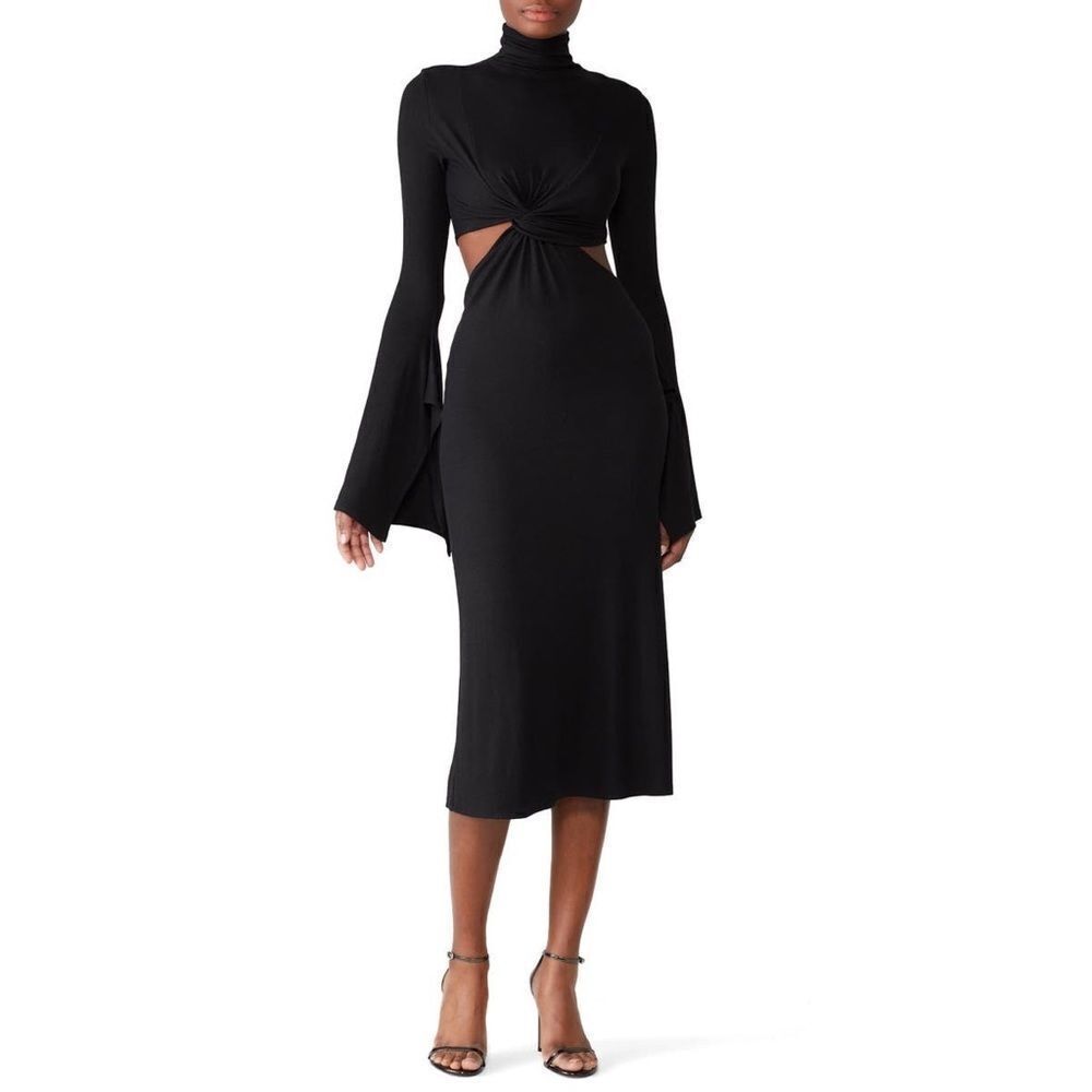 Sid Neigum Twist Cutout Dress Women’s Designer Bodycon Sz 0